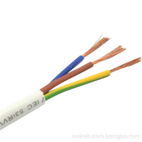 RVV power cable, 3*0.75mm with PVC jacket, good sources for CCTV cameraNew